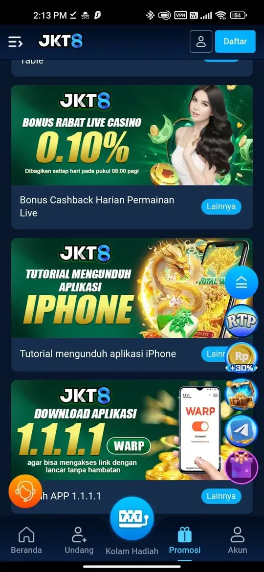 JKT8 APK Screenshot