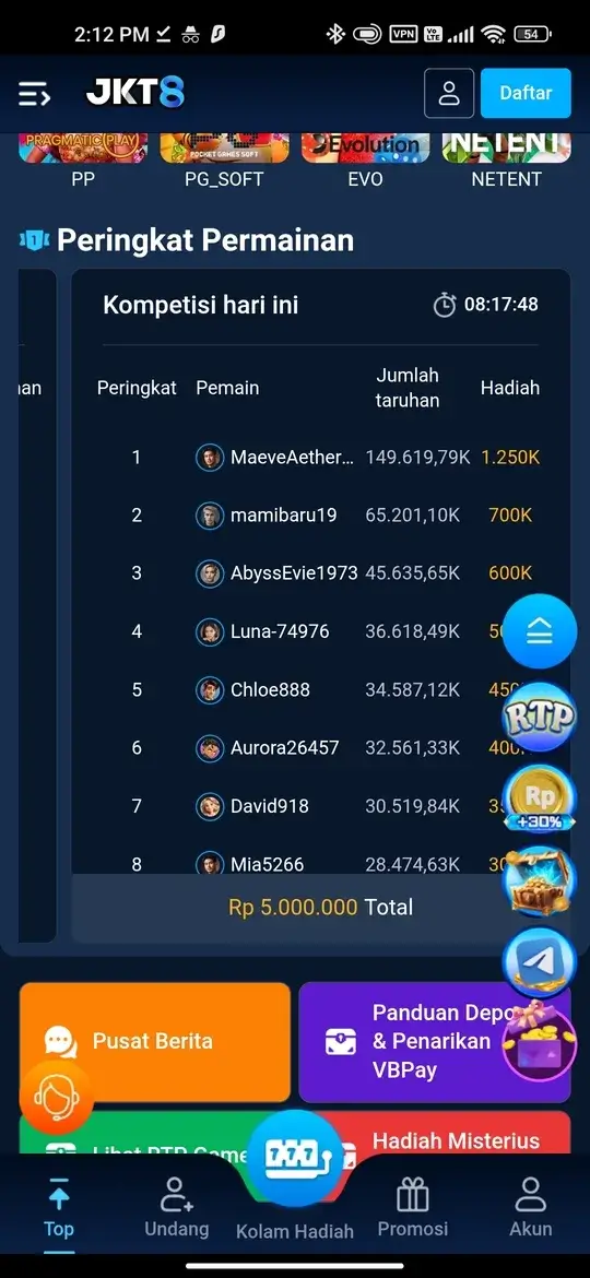 JKT8 APK Screenshot 5 - Promosi